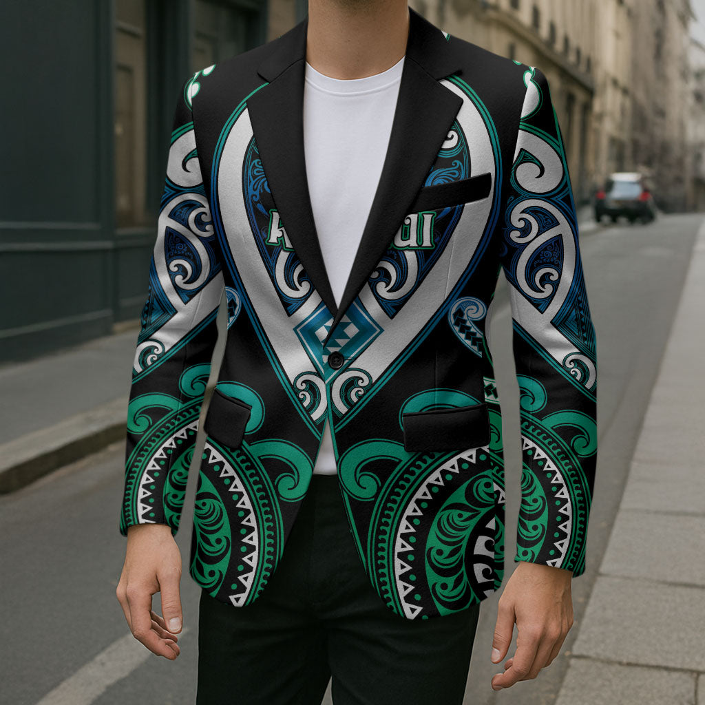 Custom Aotearoa Ngati Ranginui Blazer Maori Tribal Pattern LT05 - Polynesian Pride