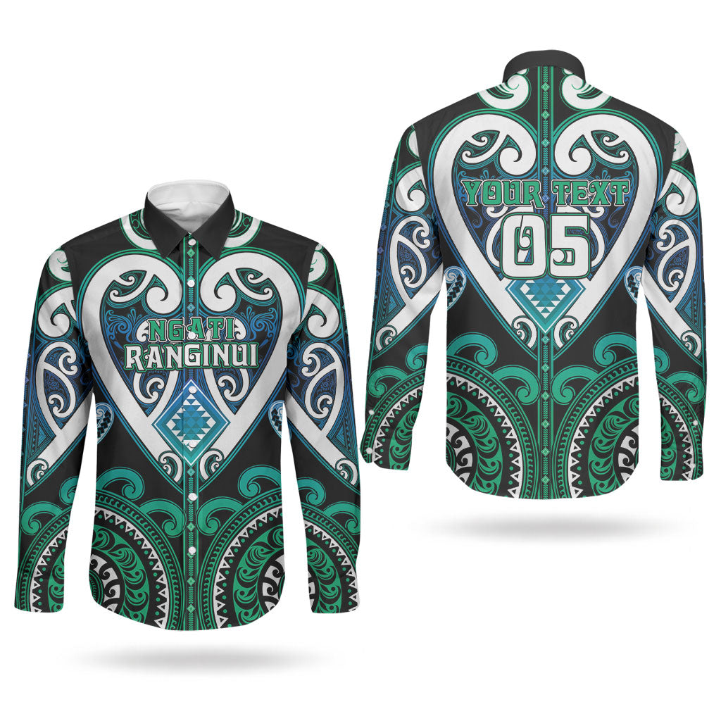 Custom Aotearoa Ngati Ranginui Couples Matching Tank Maxi Dress and Long Sleeve Button Shirt Maori Tribal Pattern LT05 - Polynesian Pride
