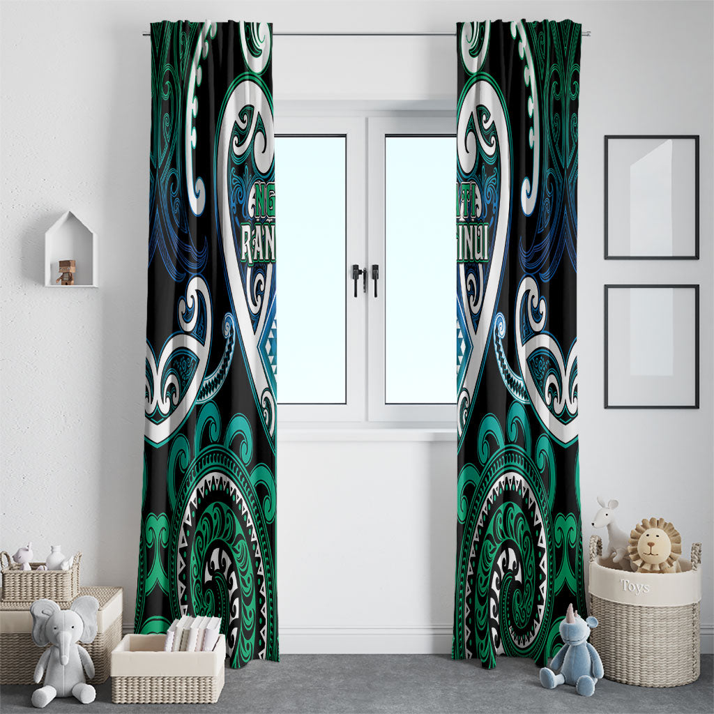 Aotearoa Ngati Ranginui Window Curtain Maori Tribal Pattern LT05 - Polynesian Pride