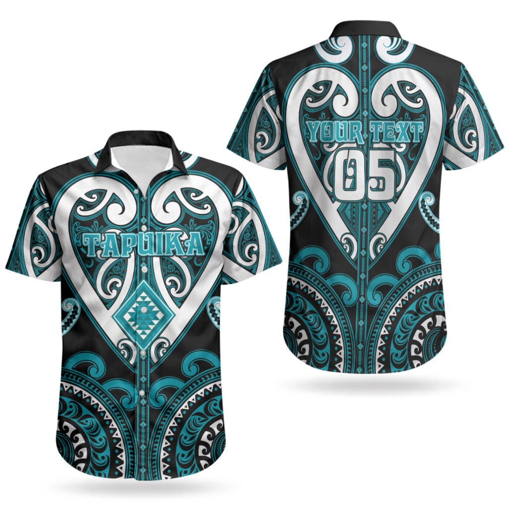 Custom Aotearoa Tapuika Couples Matching Puletasi and Hawaiian Shirt Maori Tribal Pattern LT05 - Polynesian Pride