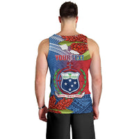 Personalized Samoa Men Tank Top Teuila Torch Ginger Mix Polynesian Tribal LT05 - Polynesian Pride