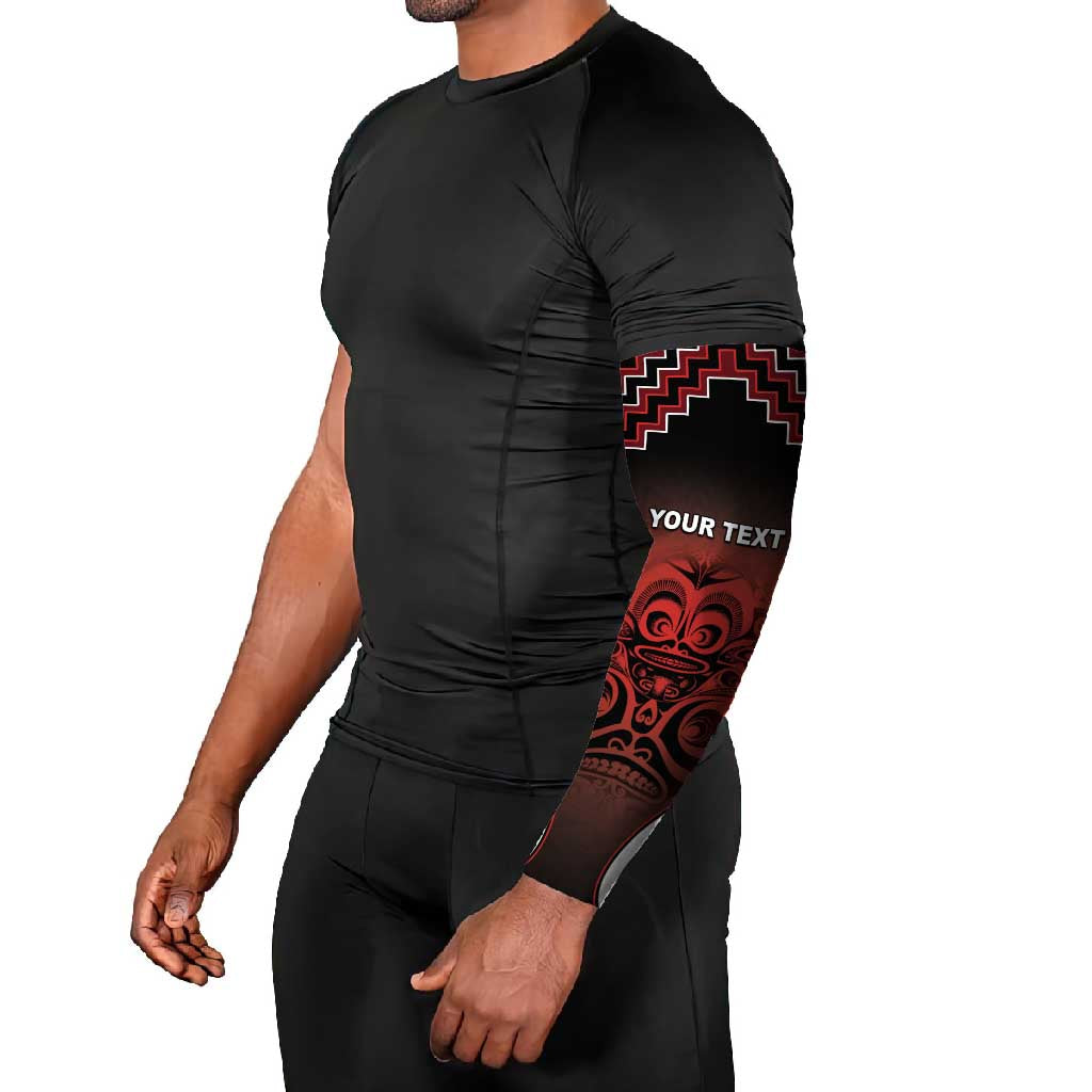 Aotearoa Mana Motuhake Arm Sleeves Poutama With Maori Pattern - Polynesian Pride