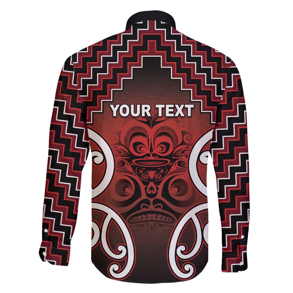 Personalised Aotearoa Mana Motuhake Family Matching Long Sleeve Bodycon Dress and Hawaiian Shirt Poutama With Maori Pattern LT05 - Polynesian Pride