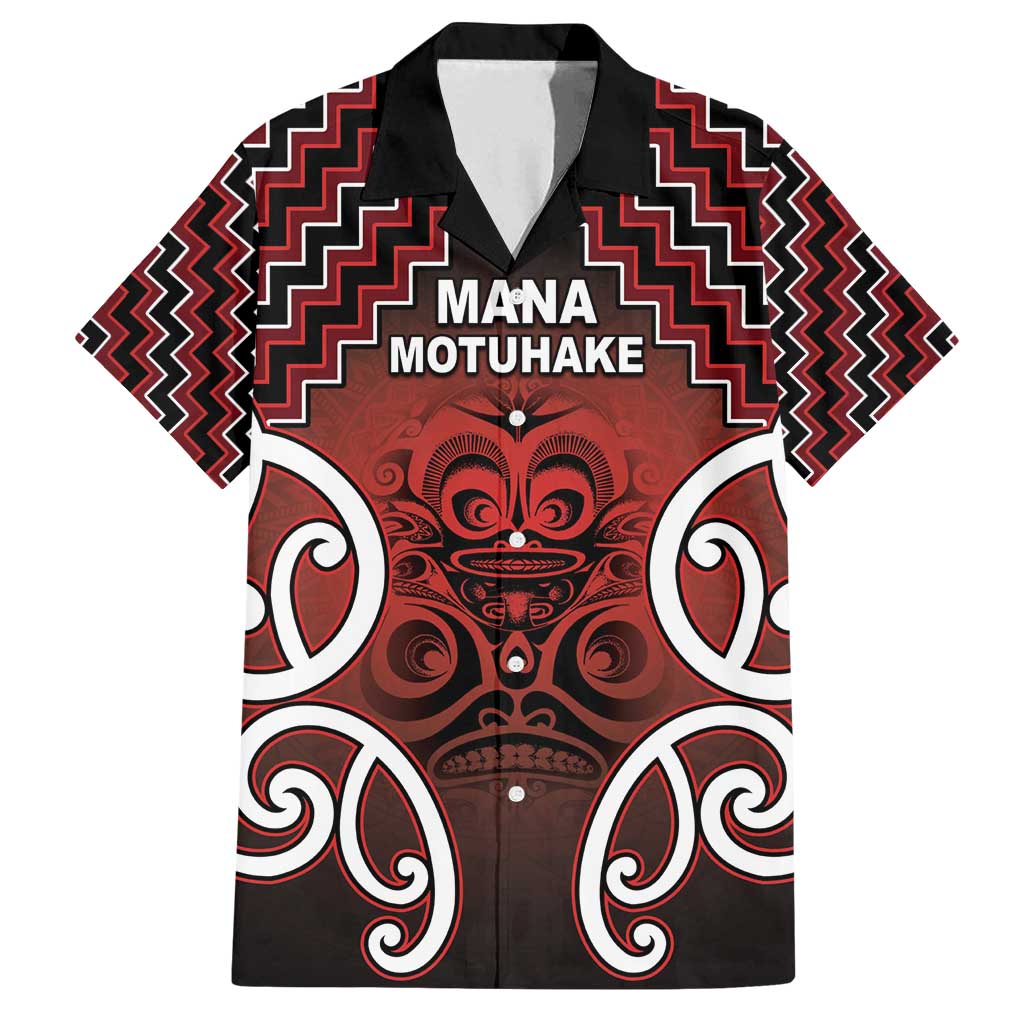 Personalised Aotearoa Mana Motuhake Family Matching Off Shoulder Maxi Dress and Hawaiian Shirt Poutama With Maori Pattern - Polynesian Pride