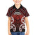 Personalised Aotearoa Mana Motuhake Family Matching Off Shoulder Maxi Dress and Hawaiian Shirt Poutama With Maori Pattern - Polynesian Pride