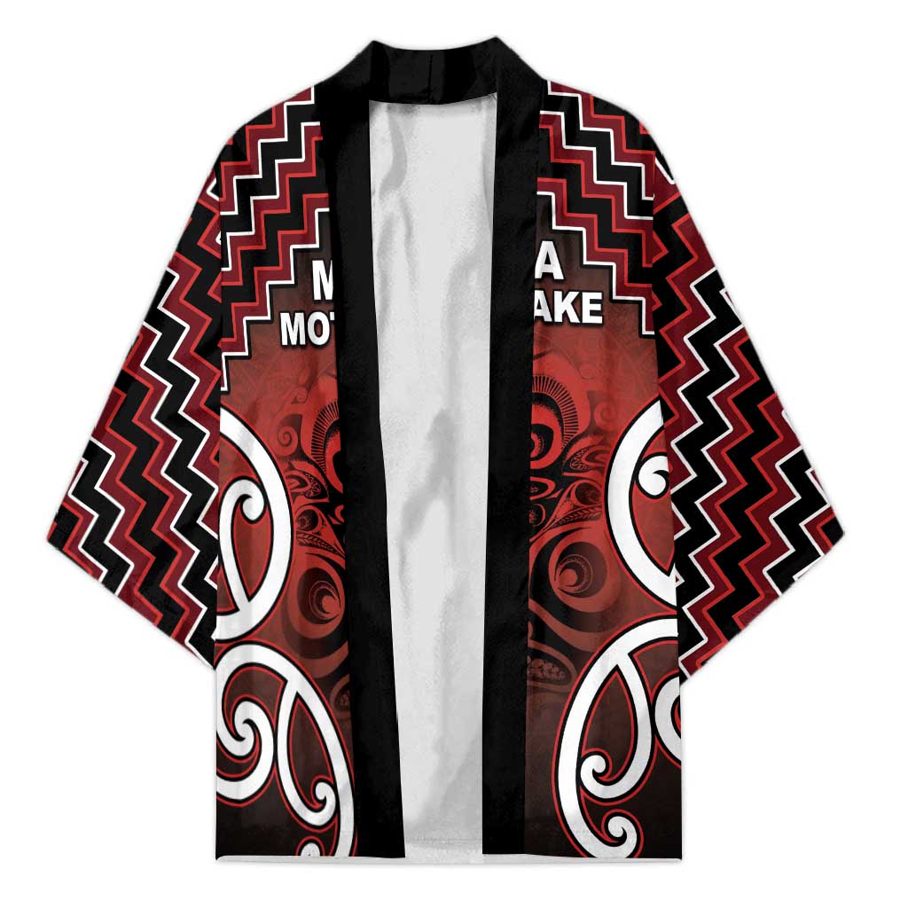 Personalised Aotearoa Mana Motuhake Kimono Poutama With Maori Pattern - Polynesian Pride