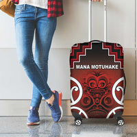 Aotearoa Mana Motuhake Luggage Cover Poutama With Maori Pattern - Polynesian Pride