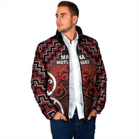 Personalised Aotearoa Mana Motuhake Padded Jacket Poutama With Maori Pattern - Polynesian Pride