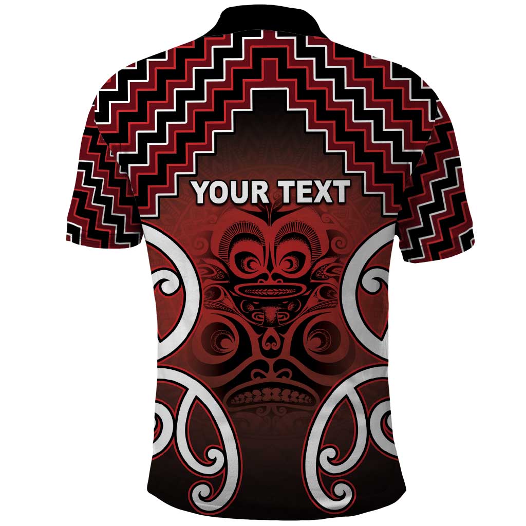 Personalised Aotearoa Mana Motuhake Polo Shirt Poutama With Maori Pattern - Polynesian Pride