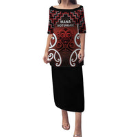 Personalised Aotearoa Mana Motuhake Puletasi Poutama With Maori Pattern - Polynesian Pride
