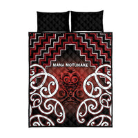 Aotearoa Mana Motuhake Quilt Bed Set Poutama With Maori Pattern - Polynesian Pride