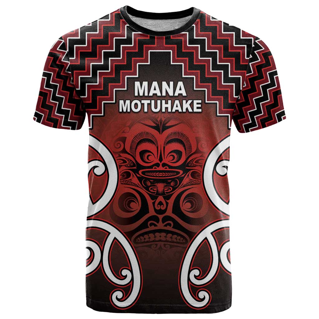 Personalised Aotearoa Mana Motuhake T Shirt Poutama With Maori Pattern - Polynesian Pride