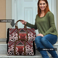 Aotearoa Mana Motuhake Travel Bag Poutama With Maori Pattern - Polynesian Pride