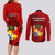 tonga-king-tupou-i-day-couples-matching-long-sleeve-bodycon-dress-and-long-sleeve-button-shirts-tropical-flowers-with-ngatu-pattern