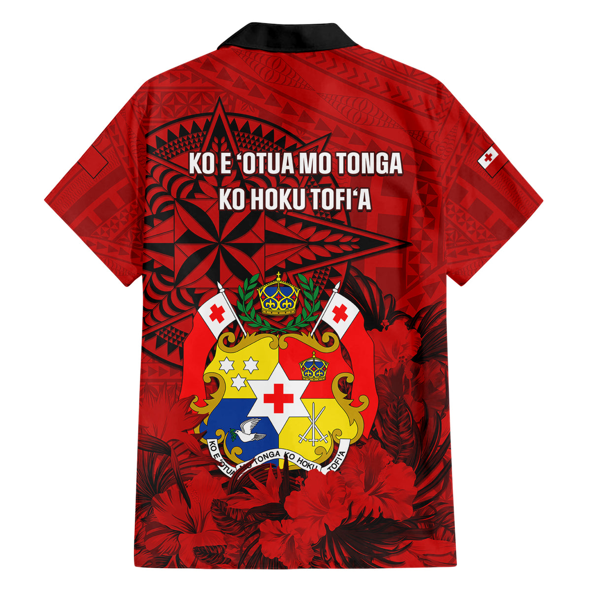 tonga-king-tupou-i-day-hawaiian-shirt-tropical-flowers-with-ngatu-pattern