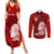 personalized-tonga-king-tupou-i-day-couples-matching-summer-maxi-dress-and-long-sleeve-button-shirts-tropical-flowers-with-ngatu-pattern