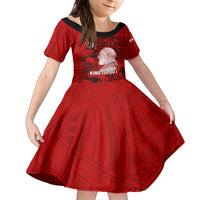 personalized-tonga-king-tupou-i-day-kid-short-sleeve-dress-tropical-flowers-with-ngatu-pattern