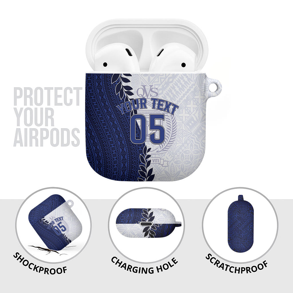 Custom Fiji Queen Victoria School AirPods Case 120 Years Anniversary LT05 - Polynesian Pride