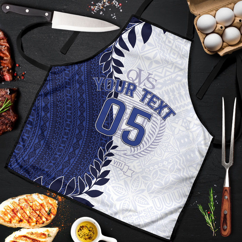 Custom Fiji Queen Victoria School Apron 120 Years Anniversary LT05 White - Polynesian Pride