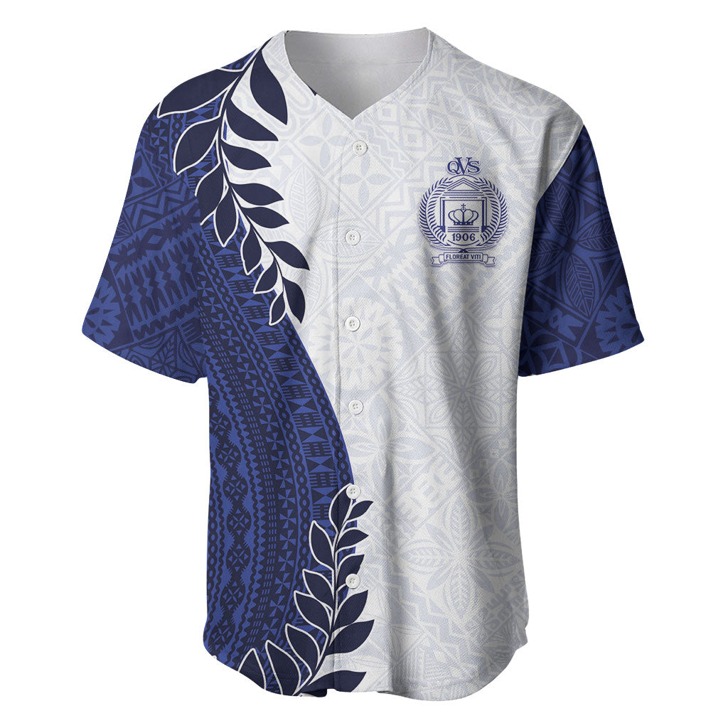 Custom Fiji Queen Victoria School Baseball Jersey 120 Years Anniversary