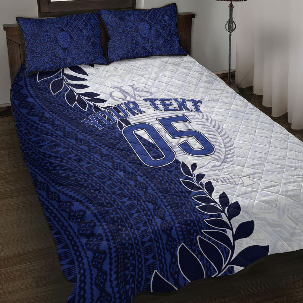 Custom Fiji Queen Victoria School Quilt Bed Set 120 Years Anniversary LT05 White - Polynesian Pride