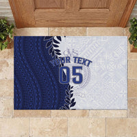 Custom Fiji Queen Victoria School Rubber Doormat 120 Years Anniversary LT05 White - Polynesian Pride