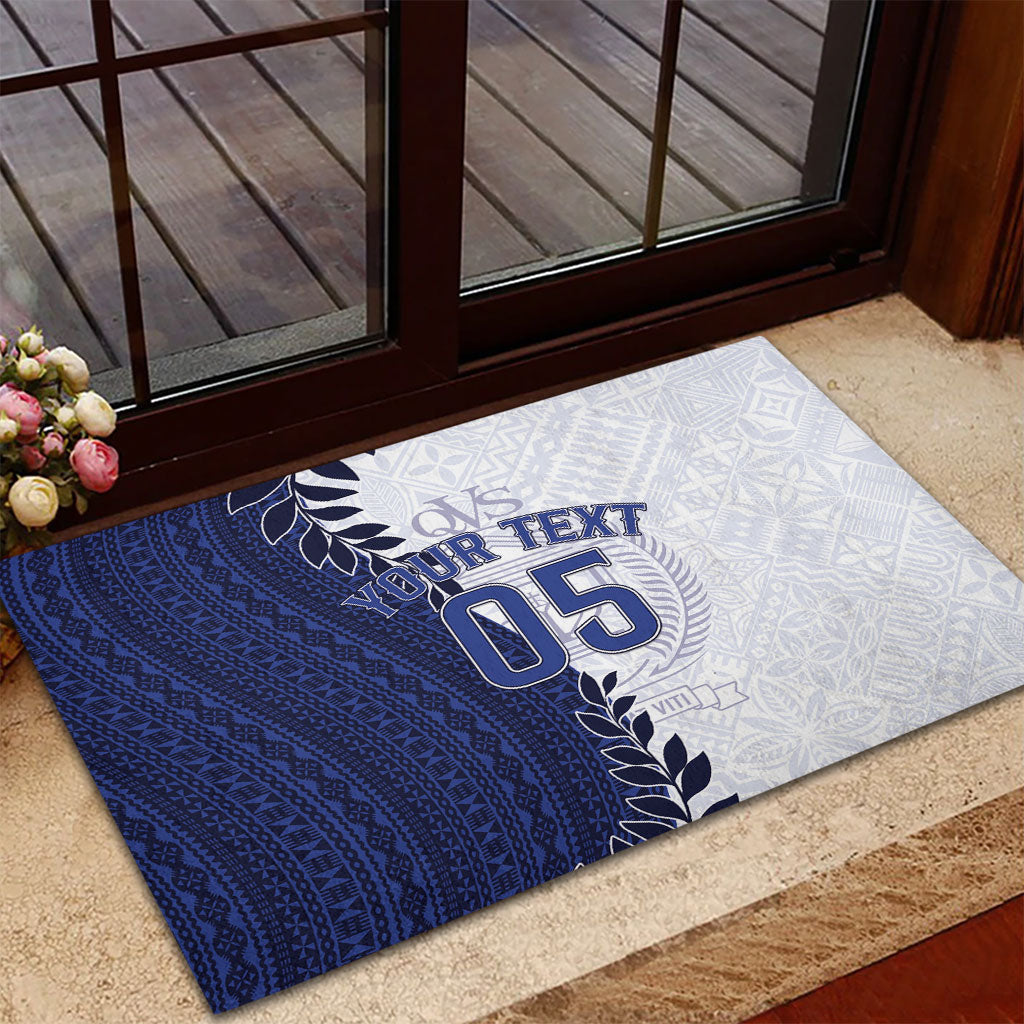 Custom Fiji Queen Victoria School Rubber Doormat 120 Years Anniversary LT05 - Polynesian Pride