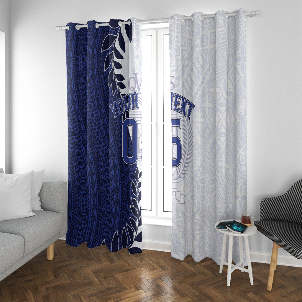 Custom Fiji Queen Victoria School Window Curtain 120 Years Anniversary