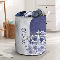 Fiji Queen Victoria School 1906 Laundry Basket Floreat Viti LT05 Navy - Polynesian Pride
