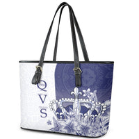 Fiji Queen Victoria School 1906 Leather Tote Bag Floreat Viti LT05 - Polynesian Pride