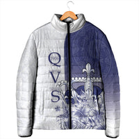 Personalised Fiji Queen Victoria School 1906 Padded Jacket Floreat Viti LT05 - Polynesian Pride