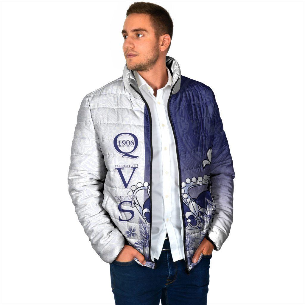 Personalised Fiji Queen Victoria School 1906 Padded Jacket Floreat Viti LT05 - Polynesian Pride