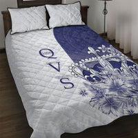Fiji Queen Victoria School 1906 Quilt Bed Set Floreat Viti LT05 Navy - Polynesian Pride