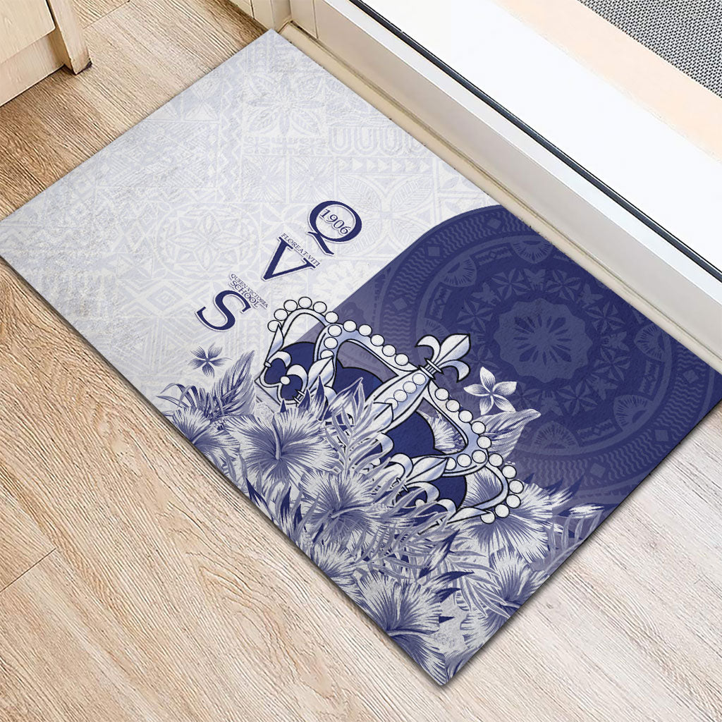 Fiji Queen Victoria School 1906 Rubber Doormat Floreat Viti LT05 - Polynesian Pride