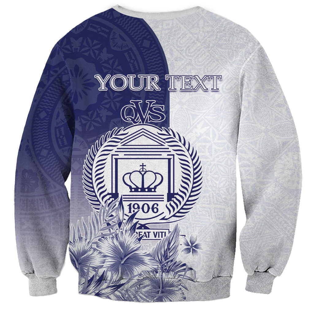 Personalised Fiji Queen Victoria School 1906 Sweatshirt Floreat Viti LT05 - Polynesian Pride