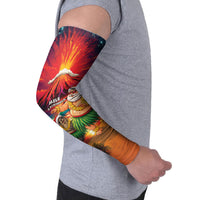 Hawaii Volcano Christmas Arm Sleeves Hula Santa And Monk Seal LT05 - Polynesian Pride