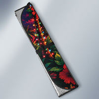Hawaii Volcano Christmas Auto Sun Shade Hula Santa And Monk Seal LT05 - Polynesian Pride