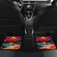 Hawaii Volcano Christmas Car Mats Hula Santa And Monk Seal