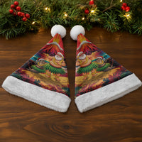 Hawaii Volcano Christmas Santa Hat Hula Santa And Monk Seal LT05 - Polynesian Pride