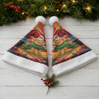 Hawaii Volcano Christmas Santa Hat Hula Santa And Monk Seal LT05 - Polynesian Pride