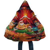 Hawaii Volcano Christmas Cloak Hula Santa And Monk Seal