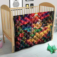 Hawaii Volcano Christmas Quilt Hula Santa And Monk Seal