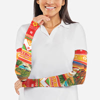 Hawaii Volcano Christmas Arm Sleeves Have An Explosive Christmas LT05 - Polynesian Pride