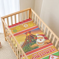 Hawaii Volcano Christmas Baby Bed Cover Have An Explosive Christmas LT05 - Polynesian Pride