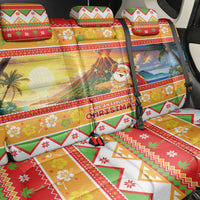 Hawaii Volcano Christmas Back Car Seat Cover Have An Explosive Christmas LT05 - Polynesian Pride