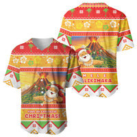 Hawaii Volcano Christmas Baseball Jersey Have An Explosive Christmas LT05 - Polynesian Pride
