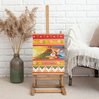 Hawaii Volcano Christmas Canvas Wall Art Have An Explosive Christmas LT05 - Polynesian Pride