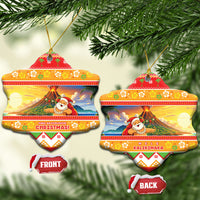 Hawaii Volcano Christmas Ceramic Ornament Have An Explosive Christmas LT05 Snow Flake Red - Polynesian Pride
