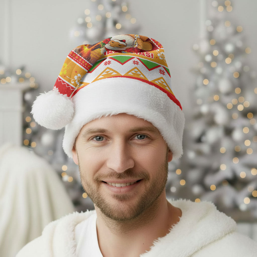 Hawaii Volcano Christmas Santa Hat Have An Explosive Christmas LT05 - Polynesian Pride