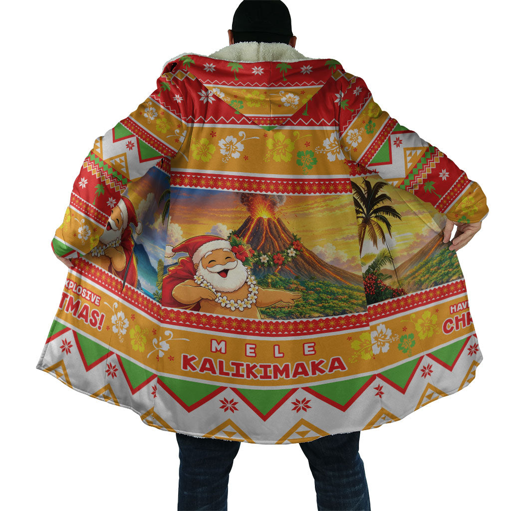 Hawaii Volcano Christmas Cloak Have An Explosive Christmas LT05 - Polynesian Pride